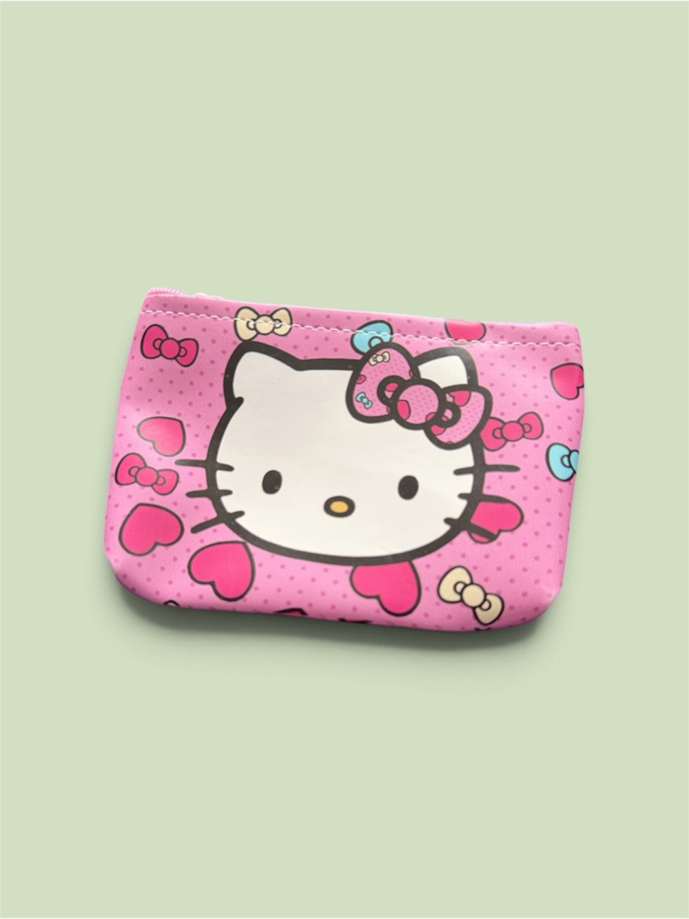 Hello Kitty Pink Bow Heart Kids Pouch